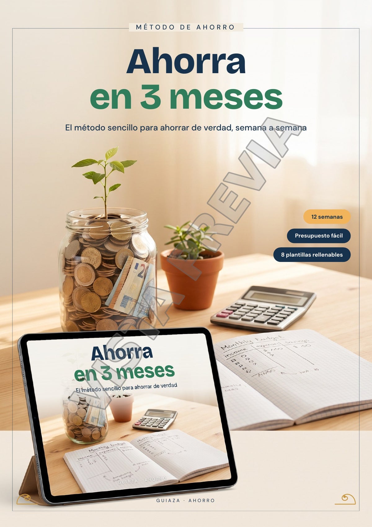 Página de muestra 1 de Ahorra en 3 meses · Ahorro
