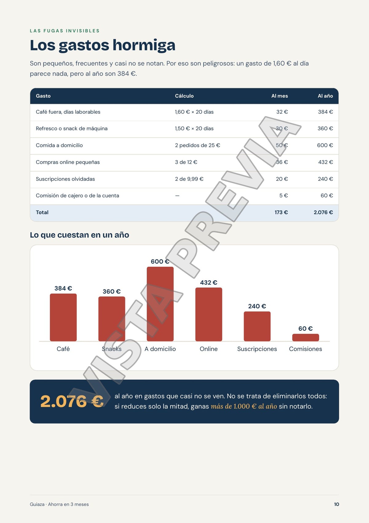 Página de muestra 3 de Ahorra en 3 meses · Ahorro